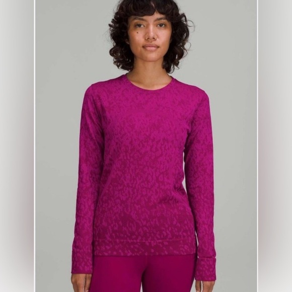 lululemon athletica Tops - Lululemon Swiftly Relaxed-Fit Long Sleeve
ShirtCamo Magenta Purple